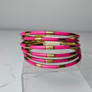 BuDhaGirl Veda Bangles Pink Lydia Lister Jewelry